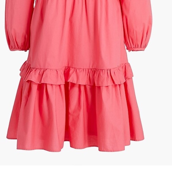 J. CREW Coral Tiered Ruffled Dress XS NWOT - Picture 7 of 12